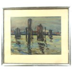 Wladyslaw Zakrzewski (1903-1944), Trunks sticking out of the water (606)