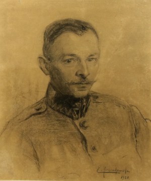 Eugenia MARCINKOWSKA-BRYKNER (1892-1969), portrait of painter Stanislaw Sawiczewski, 1920 (511)