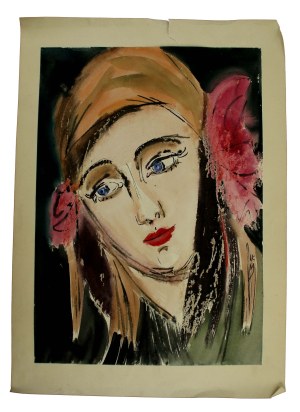 Artist unrecognized. Portrait of a Woman, 1969 (627)