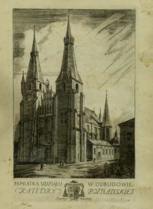 Jerzy HOPPEN (1891-1969), Poznań Cathedral, 1948. brick (638)