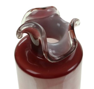 Jerzy SŁUCZAN ORKUSZ, Tarnowiec Glassworks, Vase with valance (389)