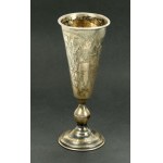 Kiddush glass, Israel Yesyevich Wester, Kyiv, Russia, early 20th century. (444)