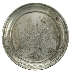 Plate, glass saucer, Sokolov, Moscow 1899-1908 (107)