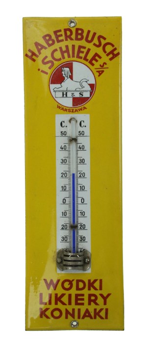 Advertising thermometer, Haberbusch and Schiele Brewery Warsaw l. 1930s (427)