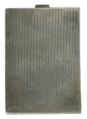 Cigarette case with gold overlays, Warsaw l. 1930s/40s. (447)