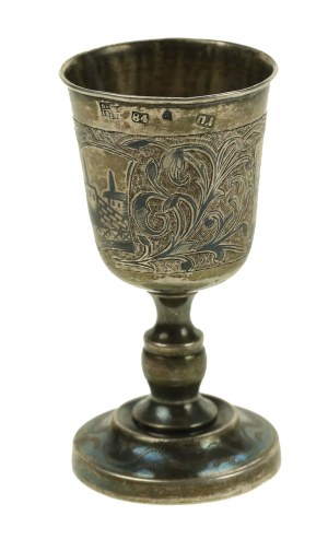 Kieliszek, Pyotr Loskutov, Moscow 1860. niello (456)