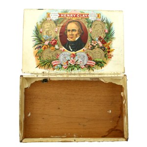 Drewniane pudełko po cygarach kubańskich La Flor de Henry Clay. Havana (346)