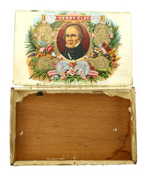Wooden box of Cuban cigars La Flor de Henry Clay. Havana (346)
