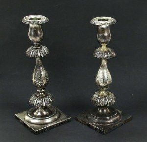 Pair of candlesticks, Nast, Warsaw 19th century (660)