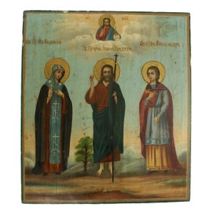 Ikona Jan Chrzciciel ze świętymi XIX / XX w. (665)