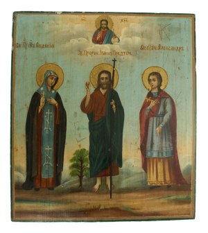 Ikona Jan Chrzciciel ze świętymi XIX / XX w. (665)
