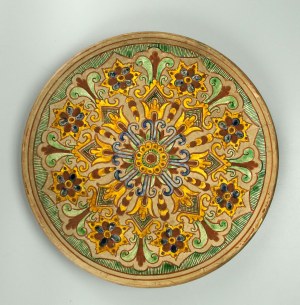 Jan BROSZKIEWICZ (1864 - 1944), Hutsul plate, Kuty, Pokucie (730)