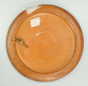 Jan BROSZKIEWICZ (1864 - 1944), Hutsul plate, Kuty, Pokucie (730)
