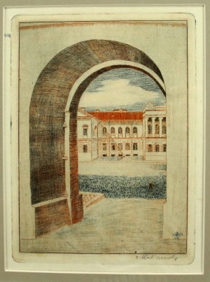 Zbigniew Kaliszczak, (1903-1985), Vilnius - view from the gate, 1931 (817)