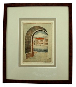 Zbigniew Kaliszczak, (1903-1985), Vilnius - view from the gate, 1931 (817)