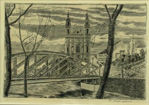 Zbigniew Kaliszczak, (1903-1985), Vilnius Bridge (819)