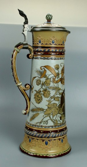 Wine jug, Germany, Mettlach, 1894 (908)
