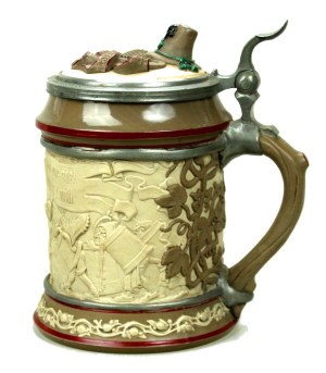 Beer mug, Germany, Mettlach, 1852-1873 (913)