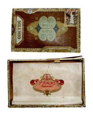 Flor Fina Sole Mio wooden box of Polish cigars. Manufacturer P. Pokora, Wejcherowo (345)