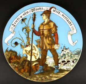 Large plate, Germany, Mettlach, 1885 (917)