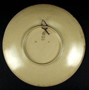 Large plate, Germany, Mettlach, 1885 (917)