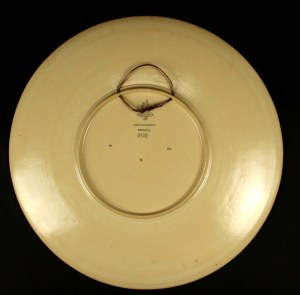 Large plate, Bismarck on horseback, Germany, Mettlach, 1894 (918)