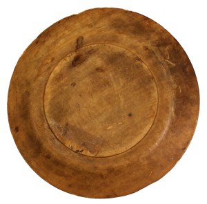Talerz huculski, drewno, 1 poł. XX w. (841)