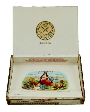 Wooden box for La Corona Cuban cigars (347)