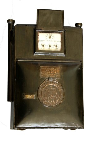 Polish gas meter from the Second Republic period. Municipal Gasworks in Lodz, 1931 (956).