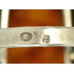 Pierścionek z bursztynem, Metaloplastyka M1 (102)