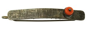 Hairpin with coral, ORNO (107)