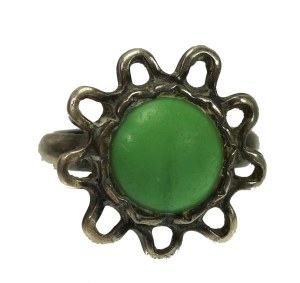 Ring with green stone, Jadwiga and Jerzy Zaremski (109)