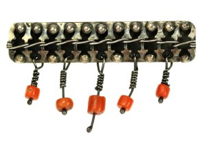 Brooch with beads, ORNO (130)