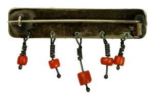Brooch with beads, ORNO (130)