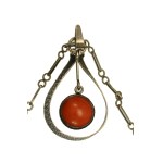 Pendant with coral on chain, ORNO (135)