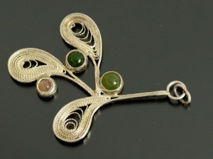 Filigree pendant with colored stones, Imago Artis (172)