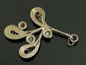 Filigree pendant with colored stones, Imago Artis (172)