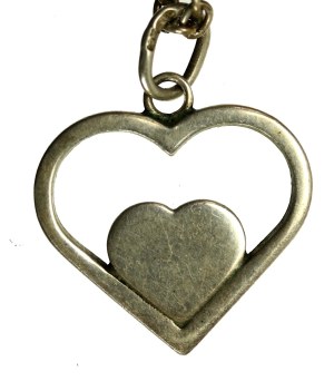 Heart pendant on chain, Warmet set (209)