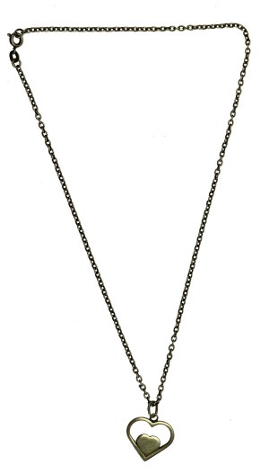 Heart pendant on chain, Warmet set (209)