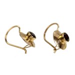 Earrings with garnets, WMS 2 - WARMET. GOLD (214)