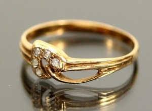 Zirconia ring, K.D. Gold (221)