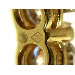 Obrączka Eternity z diamentami, złoto. Certyfikat. 3,42 ct (177)