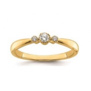 GOLD RING WITH LAB GROWN DIAMONDS - 401 LG