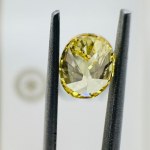 NATURAL POLISHED DIAMOND 0.8 FANCY VIVID YELLOW -SI1 - GIA - BM50101