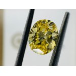 NATURAL POLISHED DIAMOND 0.8 FANCY VIVID YELLOW -SI1 - GIA - BM50101