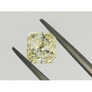 DIAMOND NATURAL POLISHED 1.7 N.F. FANCY LIGHT YELLOW -I1 - Laser Engraved+ID - C30502-LC
