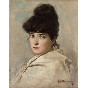 Teodor Chomiński (1858–1904 Nowy York), Portret damy, k. XIX w.
