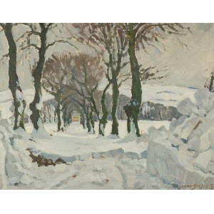 Einar Gross (1895–1962), Pejzaż zimowy, 1933 r.