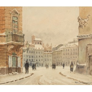 Franciszek Sunderland (1 poł. XX w.), Widok na Stary Rynek w Warszawie