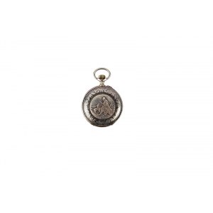 Zegarek kieszonkowy z motywami myśliwskimi, Francja, k. XIX w.